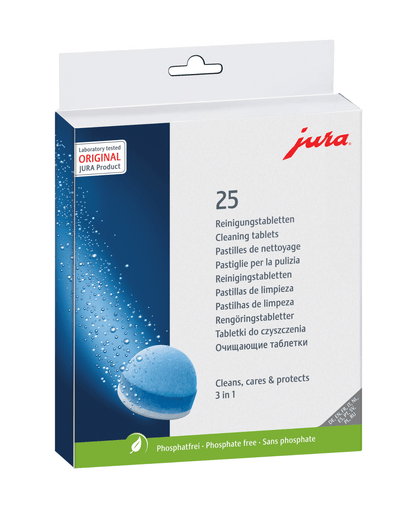 Jura 3 - Phase Cleaning Tablets 25pcs - Liberty Coffee