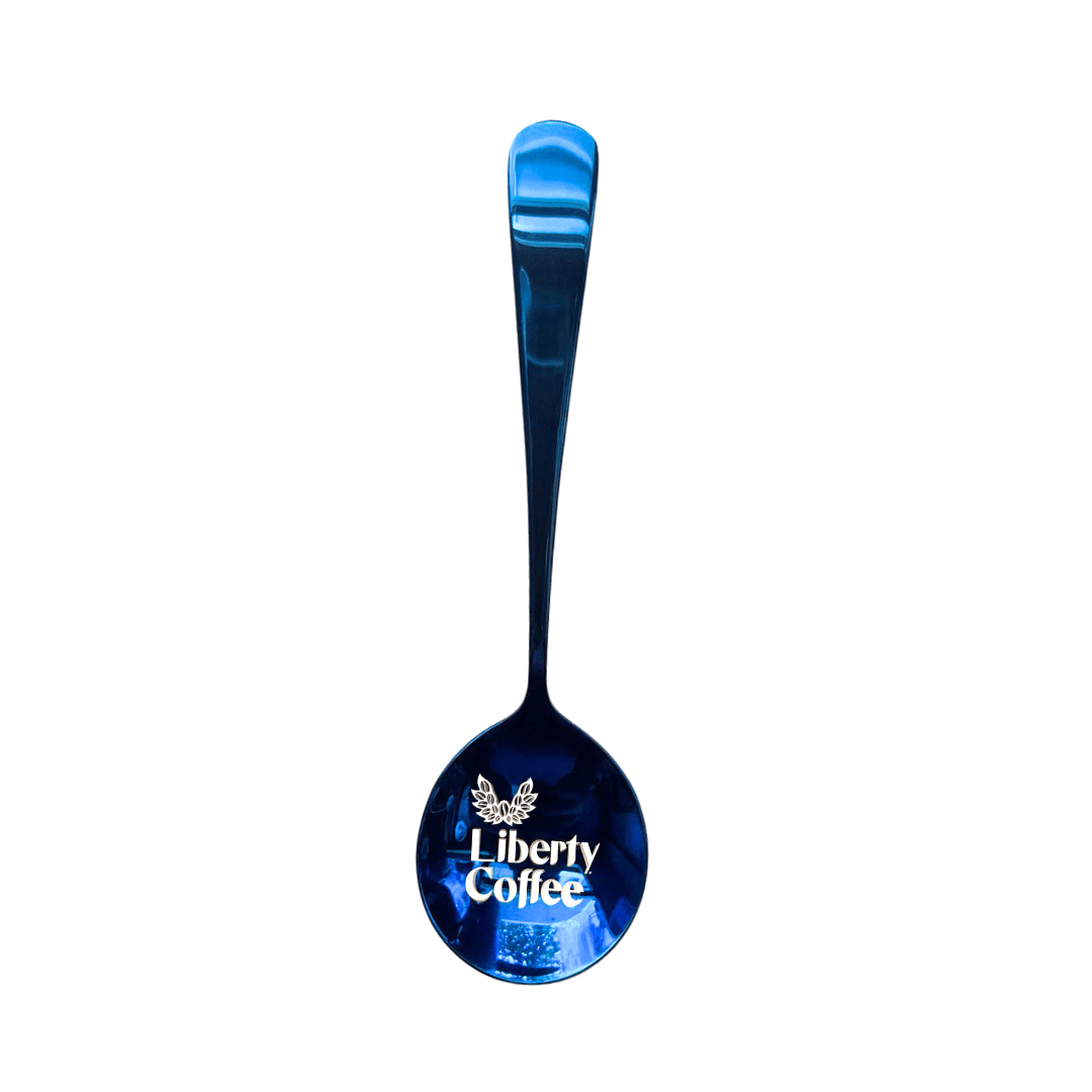 Liberty Coffee Cupping Spoon - Liberty Coffee blue