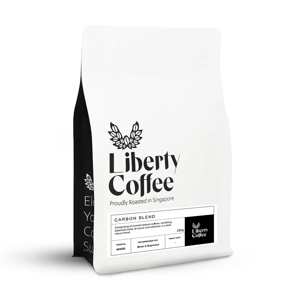 Medium Dark Roast Specialty Espresso Coffee Beans Liberty Coffee Carbon Blend