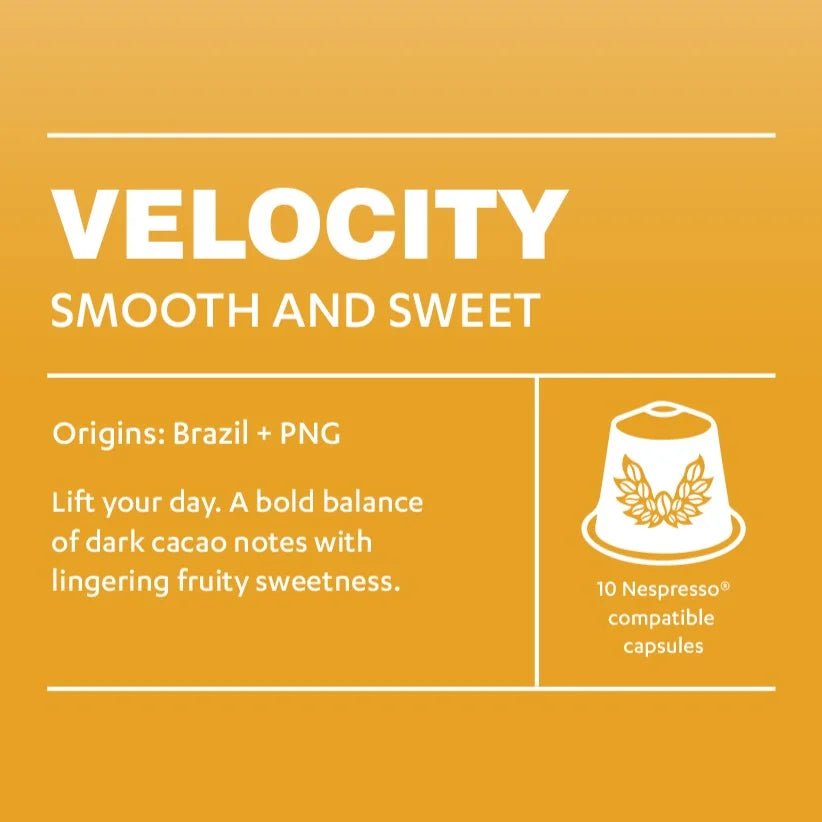 Velocity Capsule Coffee (Nespresso® compatible) - Liberty Coffee